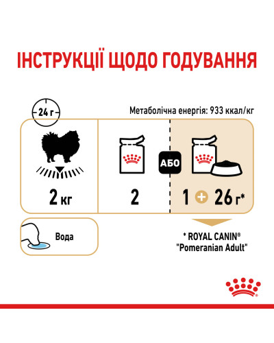 Вологий корм для собак породи Померанський шпіц ROYAL CANIN POMERANIAN ADULT паштет 85 г