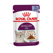 Влажный корм для взрослых кошек ROYAL CANIN SENSORY FEEL JELLY кусочки в желе 85 г, стимулирует ощущение корма