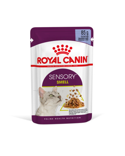 Вологий корм для дорослих котів ROYAL CANIN SENSORY SMELL JELLY 85 г, стимулює нюхові рецептори
