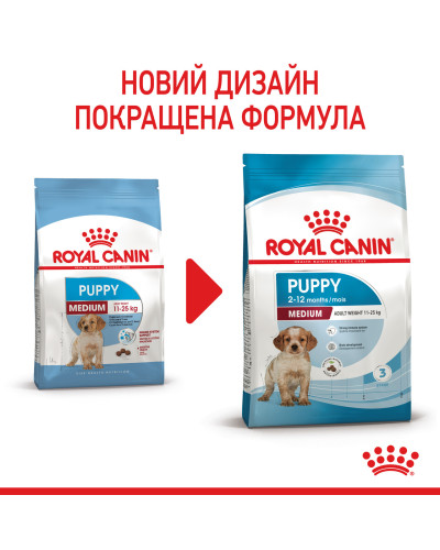 Корм для щенков средних пород ROYAL CANIN MEDIUM PUPPY 1 кг