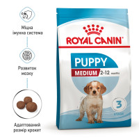 Корм для цуценят середніх порід ROYAL CANIN MEDIUM PUPPY 4 кг