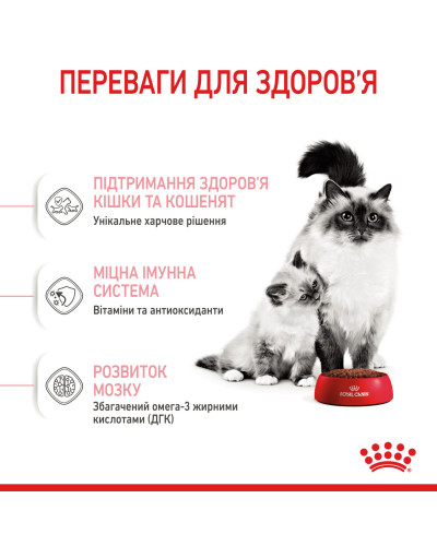 Корм для кошенят віком від 1 до 4 місяців і кішок під час вагітності ROYAL CANIN MOTHER &amp;amp;amp;amp; BABYCAT 2 кг