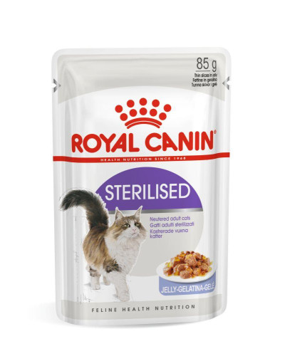 Вологий корм для дорослих стерилізованих котів ROYAL CANIN STERILISED IN JELLY 85 г