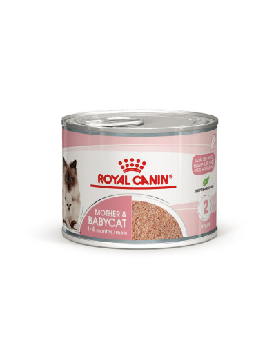 Вологий корм (мус) для кошенят віком від 1 до 4 місяців ROYAL CANIN MOTHER &amp;amp;amp;amp;amp;amp;amp; BABYCAT Cans 195 г