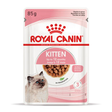 Влажный корм для котят (кусочки в соусе) ROYAL CANIN KITTEN IN GRAVY 85 г в паучах