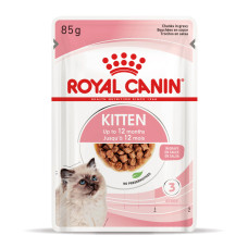 Вологий корм для кошенят (шматочки у соусі) ROYAL CANIN KITTEN IN GRAVY 85 г, у паучах