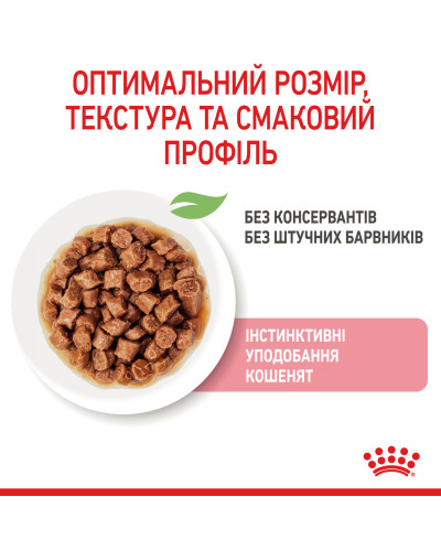 Влажный корм для котят (кусочки в соусе) ROYAL CANIN KITTEN IN GRAVY 85 г в паучах