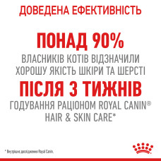 Корм для котів ROYAL CANIN HAIR and SKIN CARE 400 г, для підтримки здоров’я шкіри та блиску шерсті