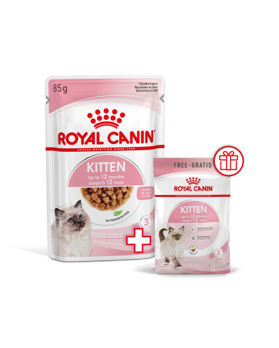 Влажный корм для котят (кусочки в соусе) ROYAL CANIN KITTEN IN GRAVY 85 г в паучах