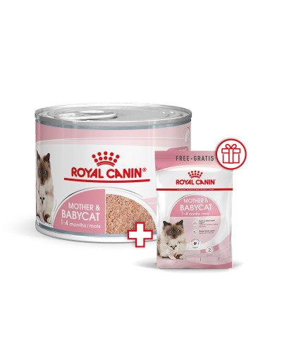 Вологий корм (мус) для кошенят віком від 1 до 4 місяців ROYAL CANIN MOTHER &amp;amp;amp;amp;amp;amp;amp; BABYCAT Cans 195 г