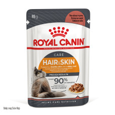 Вологий корм для дорослих котів ROYAL CANIN HAIR and SKIN CARE IN GRAVY 85 г