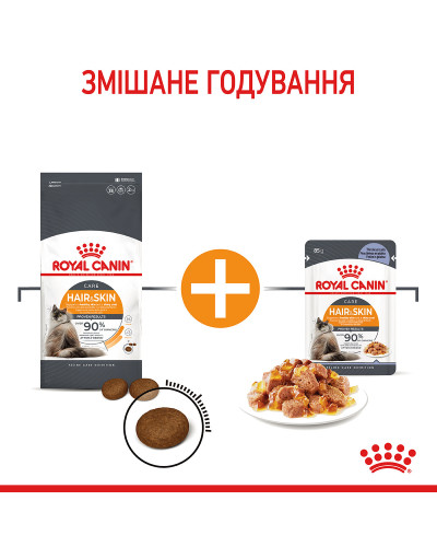 Влажный корм для взрослых кошек ROYAL CANIN HAIR&amp;amp;amp;amp;amp;SKIN CARE IN JELLY 85 г