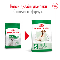 Корм для взрослых собак мелких пород ROYAL CANIN MINI ADULT 8+ (возраст от 8 лет) 800 г