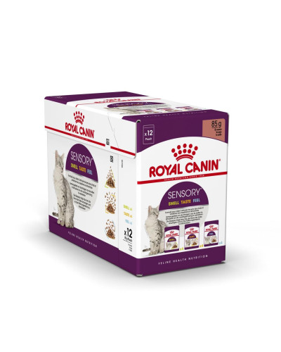 Вологий корм для дорослих котів ROYAL CANIN SENSORY MULTIPACK GRAVY, 12 паучів