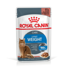 Влажный корм для взрослых кошек ROYAL CANIN LIGHT WEIGHT CARE кусочки в соусе 85 г, от набора лишнего веса