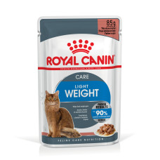 Вологий корм для дорослих котів ROYAL CANIN LIGHT WEIGHT CARE шматочки в соусі 85 г,  від набору зайвої ваги