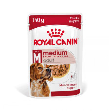 Вологий корм для дорослих собак середніх розмірів ROYAL CANIN MEDIUM ADULT IN GRAVY 140 г