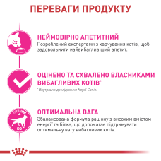 Корм для котів ROYAL CANIN EXIGENT FUSSY 400 г, з вибагливим апетитом