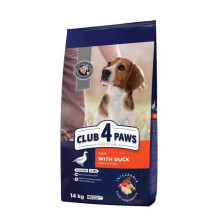 Club 4 Paws Premium сухой корм для собак 14 кг - утка