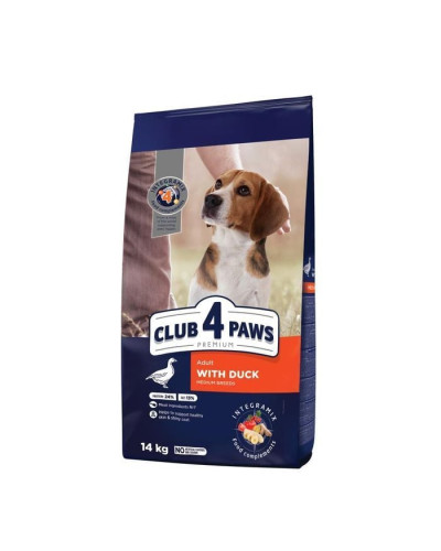 Club 4 Paws Premium сухий корм для собак 14 кг - качка