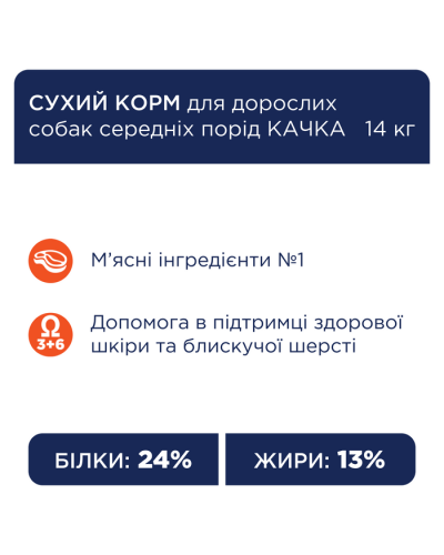 Club 4 Paws Premium сухий корм для собак 14 кг - качка