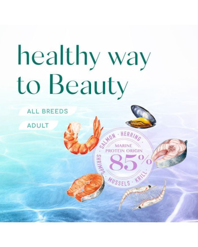 Сухий корм для собак усіх порід Optimeal Beauty Harmony із заспокійливим ефектом 4 кг (морепродукти)