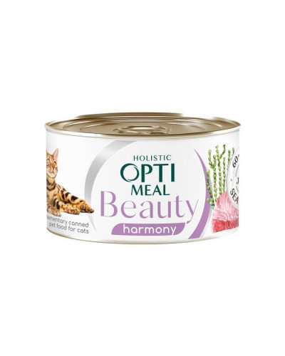 Вологий корм для кішок Optimeal Beauty Harmony 70 г (тунець)