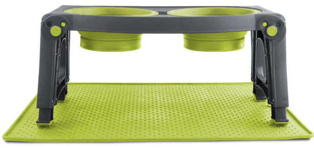 Коврик антискользящий под миски Dexas Bowl Grippmat L для собак и котов 60x43 см Голубой (PW9502194)